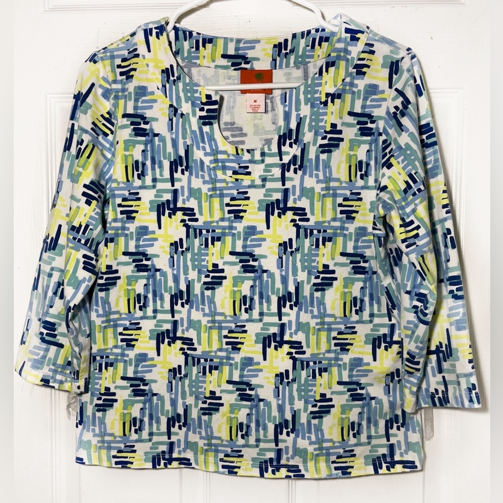Heart of Palm Long Sleeve Women’s Top Sz M